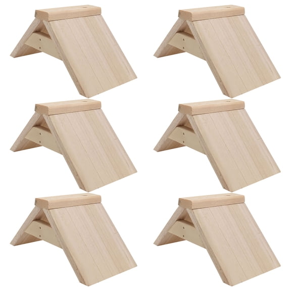 RENACLIPY 6Pcs Light Yellow Wooden Birds Perches Sturdy Pigeon Roosting Stand for Bird Cage Use
