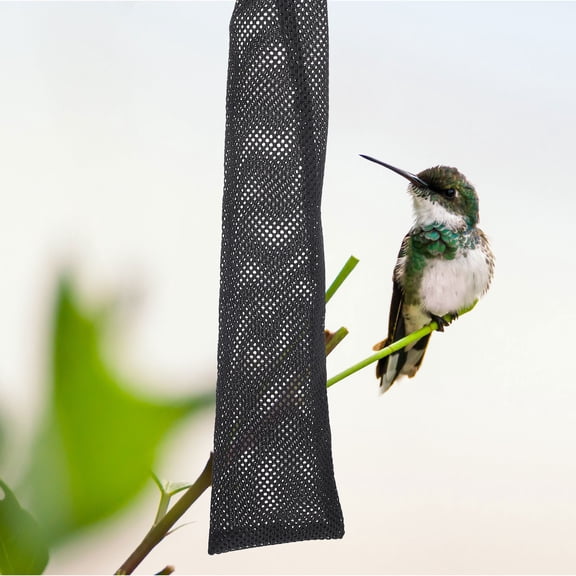 RENACLIPY Set of 6 Nylon Mesh Bird Feeder Bags with Drawstring for Wild Bird Food Storage and Hanging