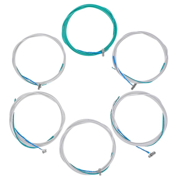 RENACLIPY 6-Piece Nylon String Set for Guzheng Repair, Assorted Colors, and Easy to Install Replacement Strings