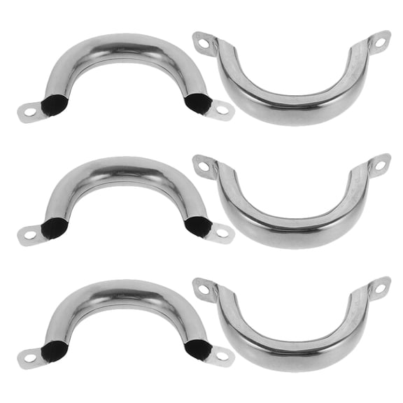 RENACLIPY 6-Pack Replacement Pot Handles for Cookware, Ergonomic Nonskid Metal Pan Handles, Kitchen Pot Ears Parts