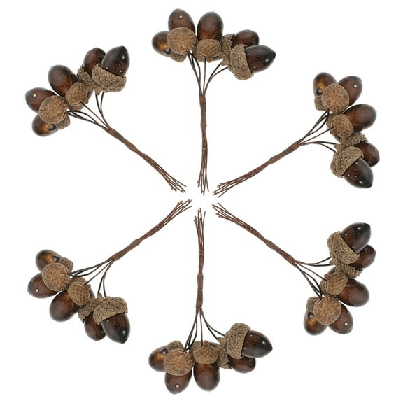 RENACLIPY Artificial Pine Picks Simulation Pine Cone Ornaments Multi for Decoration 6Pcs