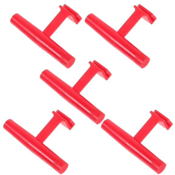 RENACLIPY 6Pcs Red Plastic Bird Perch for Pet Parrot with Easy Install and Bite Resistant Features