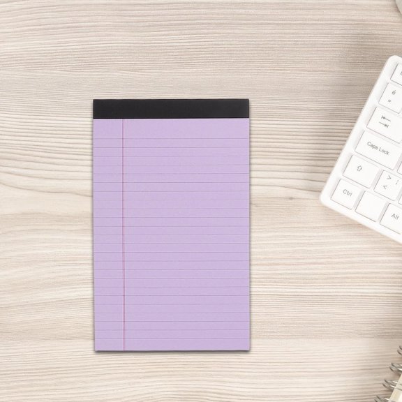 RENACLIPY 6Pcs Self Stick Note Pads Assorted Colors with Ruled Sheets for Efficient Task Management