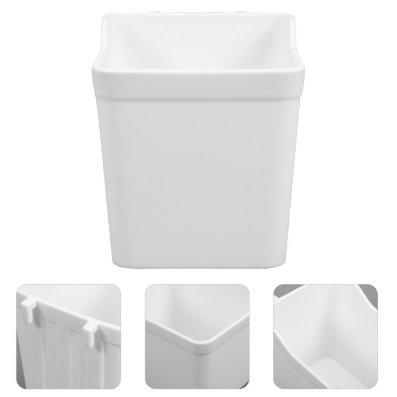 RENACLIPY 6-Pack White Pegboard Tool Organizer Cups, ABS Plastic Garage Storage Bins and Accessories