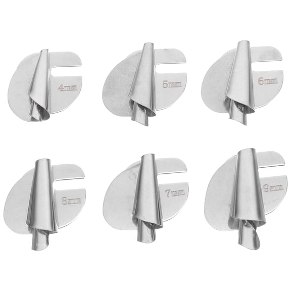 RENACLIPY 6Pcs Heavy Duty Metal Presser Foot Set for Sewing Machine Enhancing Efficiency in Hemming and Quilting