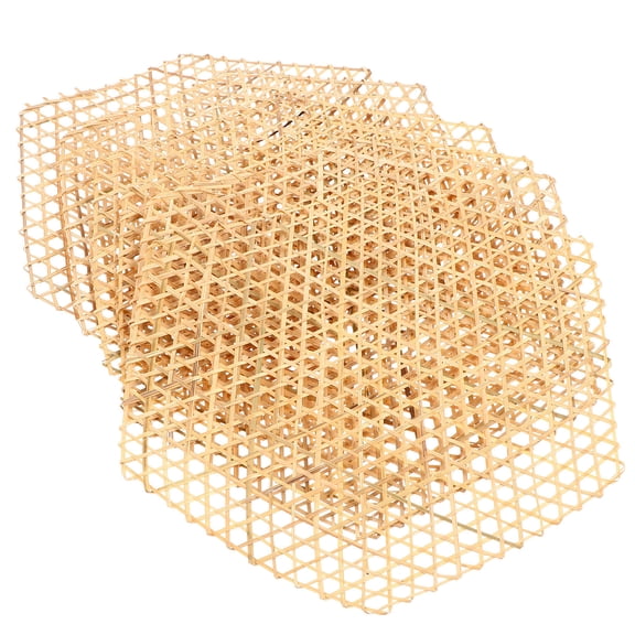 RENACLIPY 6pcs Bamboo Table Mats Beige Ornament Dining Table Mat