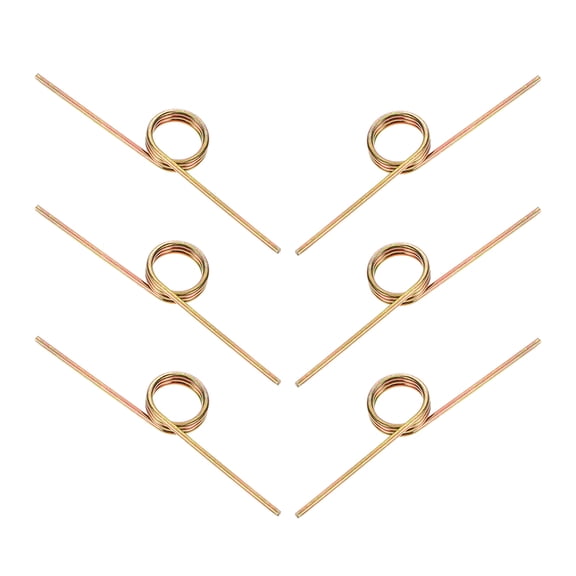 RENACLIPY 6-Pack Adjustable Gold Metal Torsion Springs Replacement for Home Trash Can Parts Durable and Reliable
