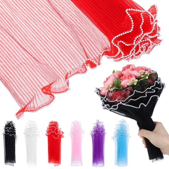 RENACLIPY Multi-Color Elegant Wrapping Yarn Mesh for Bouquet Decoration and Floral Arrangement Liner