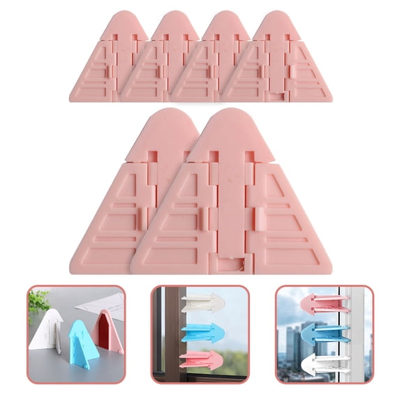 RENACLIPY 6-Pack Sliding Door Locks for Child Safety and Home Security, Easy Installation, Sliding Door Security Locks