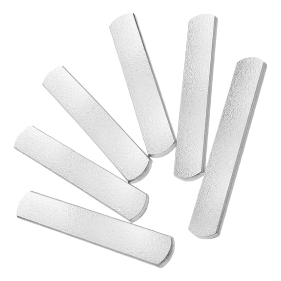 RENACLIPY 6Pcs Weighted Steel Plates Plated Silver Fitness Exercise Supply for Body Building and Cardio Training
