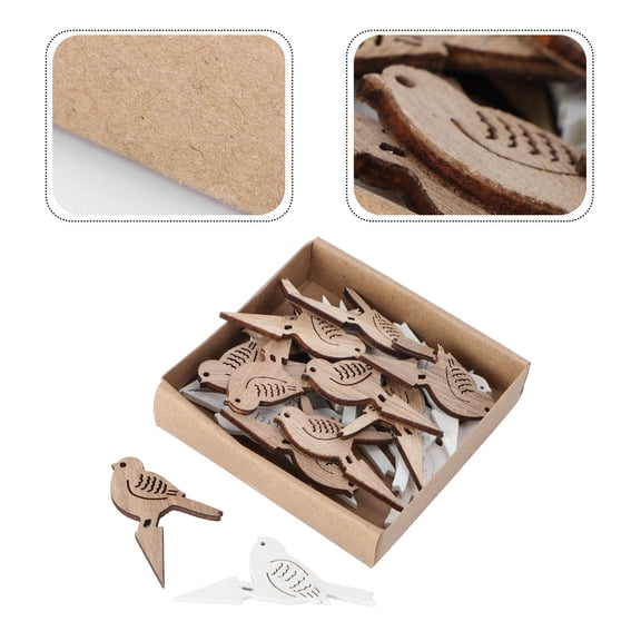RENACLIPY 72-Piece Wooden Easter Craft Decorations Set for Kids, Round Coffee-Themed Festival Accessories and Holiday Decor