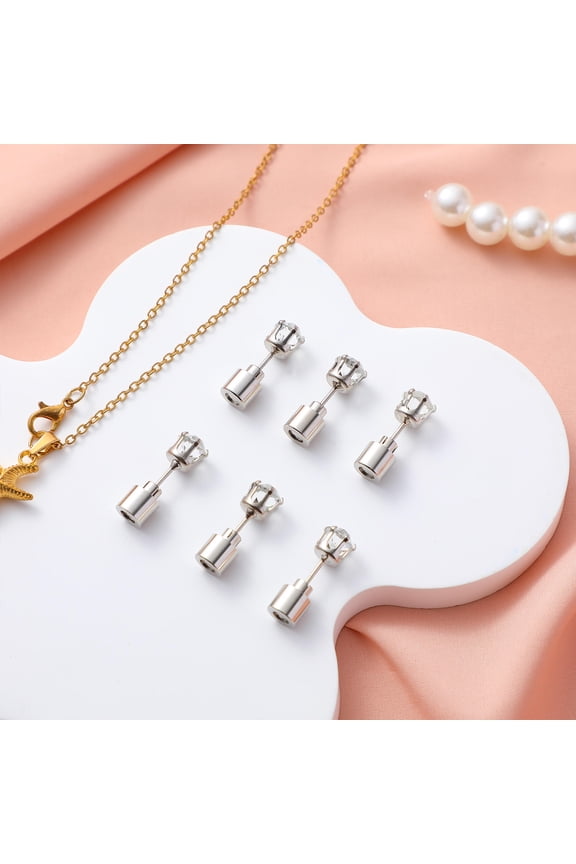 7Pcs Flashing Ear Studs Led Earrings Women Crystal Crown Shaped Fun