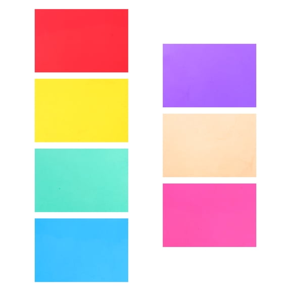 RENACLIPY 7Pcs High Transmittance Color Filter Film Sheets for LED Lights Warm Tone Lighting Gel Set