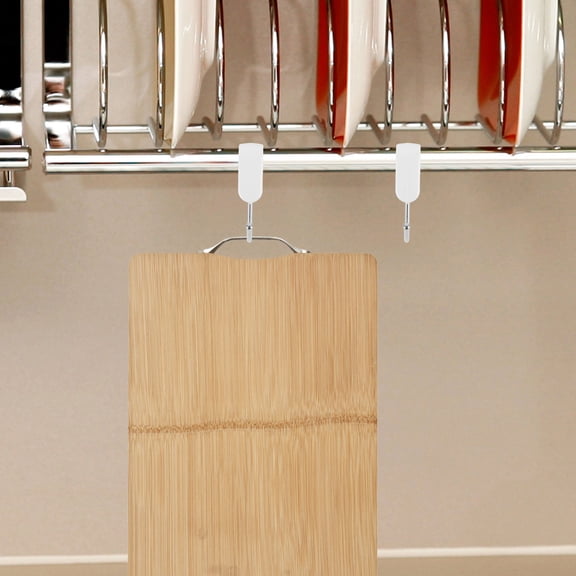 RENACLIPY 7Pcs White S Shaped Stainless Steel Hooks Heavy Duty Wire Rack Hooks for Home Organization