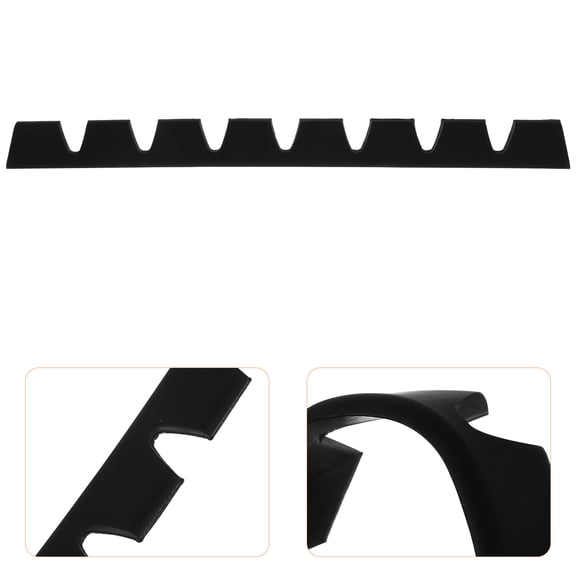 RENACLIPY 8Pcs Black Car Bumper Splitter Guard Plastic Front Bumper Protector for Universal Fit