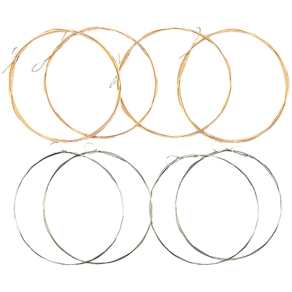 RENACLIPY 8-Piece Mandolin Steel String Replacement Set with Clear Build for Sweet Tone and Enhanced Musical Performance