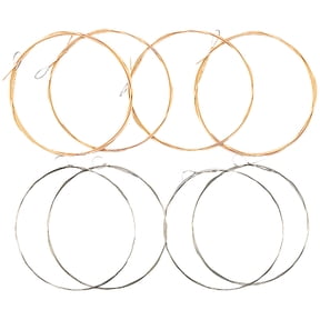 RENACLIPY 8-Piece Mandolin Steel String Replacement Set with Clear Build for Sweet Tone and Enhanced Musical Performance