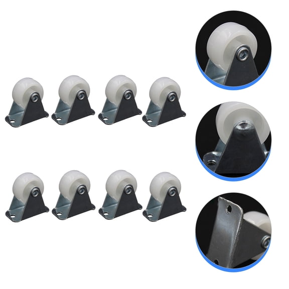 RENACLIPY 8Pcs Heavy Duty Cart Replacement Wheels Easy Install Silent Desk Swivel Casters