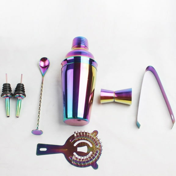RENACLIPY 8Pcs Drink Mixer Kit Stainless Steel Cocktail Tools for Restaurant and Pub Use