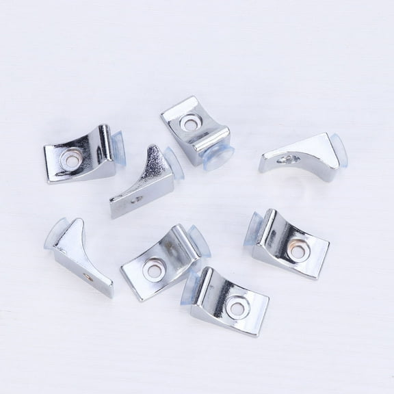RENACLIPY 8Pcs Shelf Support Brackets Zinc Alloy for Wood Plywood Glass Plate 0.98*0.39in