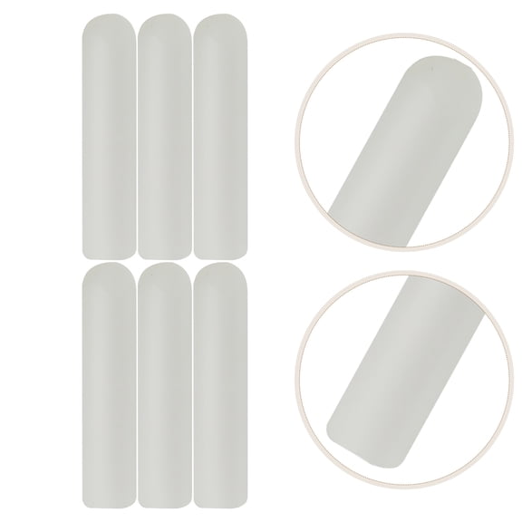 RENACLIPY Durable White Plastic Aglets for Shoelaces Easy Install 8Pcs