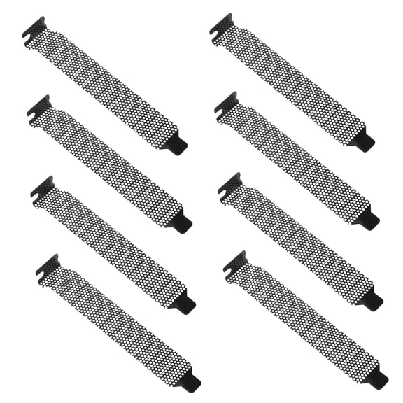 RENACLIPY Black Steel PCI Slot Covers Expansion Brackets for PC Case Cooling and Enhanced Airflow