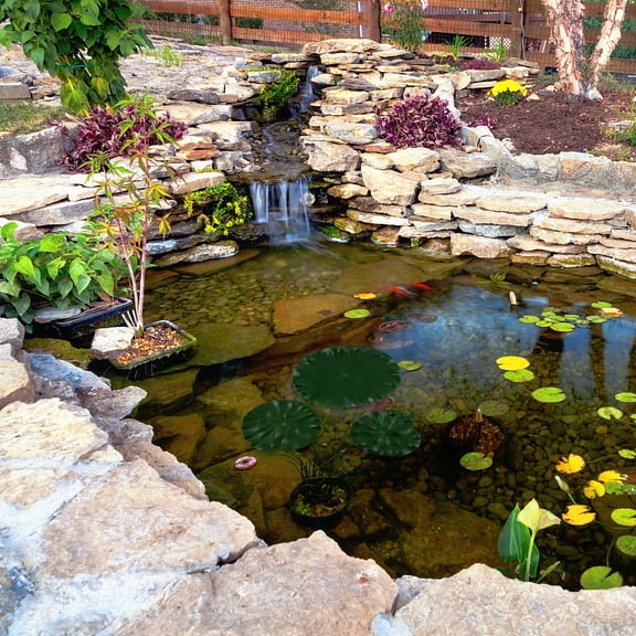 RENACLIPY 9-Piece Floating Pond Plants Set, Green EVA Aquarium Decor with Realistic Design for Fish Tanks