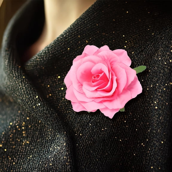 RENACLIPY 9 Pieces Fabric Rose Hairpins Set, Realistic Floral Hair Accessories for Weddings, Parties, and Formal Events