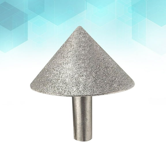 RENACLIPY Drill Bit Chamfer Grinding Head Alloy Silver 1Pcs for Glass and Stone Processing