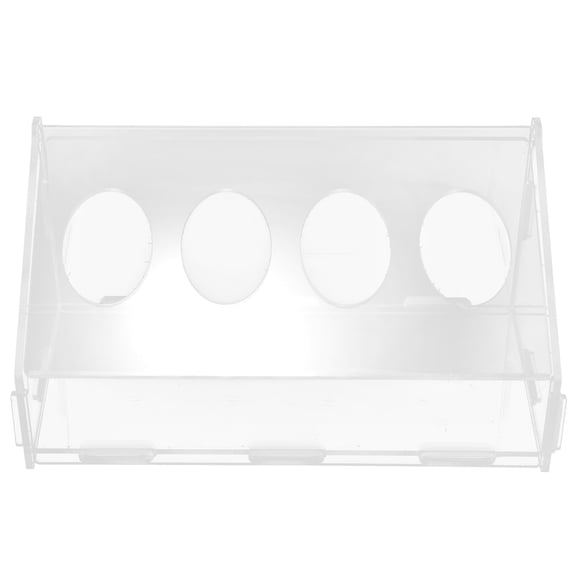 RENACLIPY Durable Acrylic Bird Feeder Transparent Anti- Trough for Pet Use