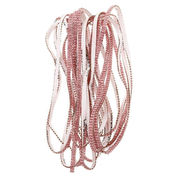 RENACLIPY Bling Rhinestone Sticker Crystal Trim for DIY and Clothing Pink
