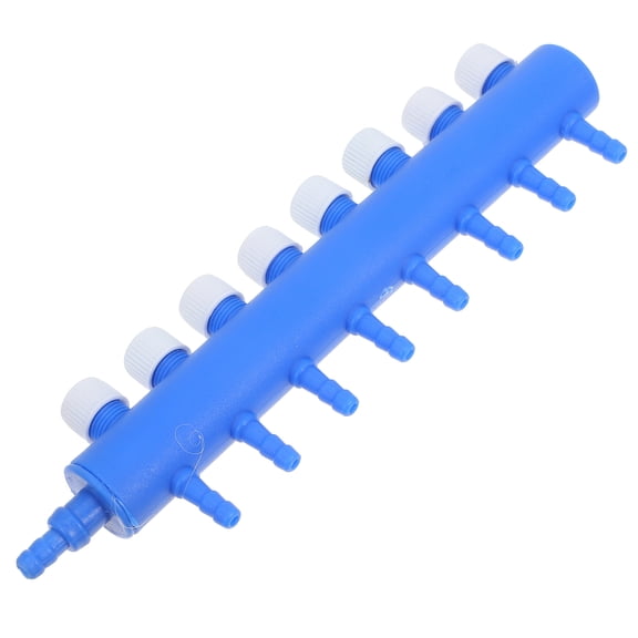 RENACLIPY Aquarium Valve Distributor Splitter Blue with Adjustable Oxygen Control for Efficient Airflow