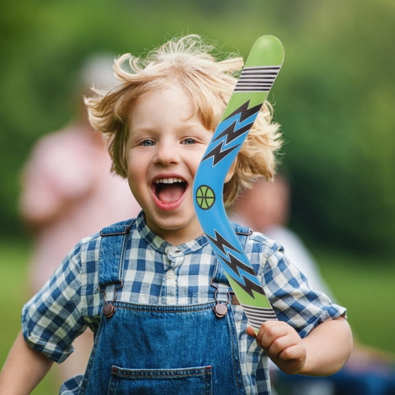 RENACLIPY Adult Green Eva Boomerangs for Outdoor Sports Flying and Exercise Activities