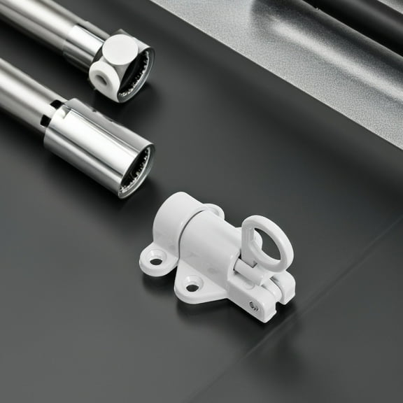 RENACLIPY Aluminum Door Latch White Lightweight Attic Hatch Lock Hardware for Home and Garage