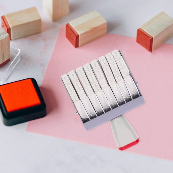 RENACLIPY Adjustable Date Rolling Stamp for Artists Multiuse Projects, Crafting, Scrapbooking, and Office Use - 1 Set