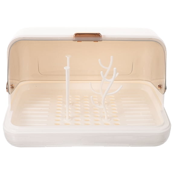 RENACLIPY Back to School Nursery Use Baby Bottle Rack White PP 1Pack