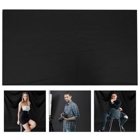 RENACLIPY Black Polyester Photography Backdrop Cloth for Studio and Photo Shoots, 1 Piece Background