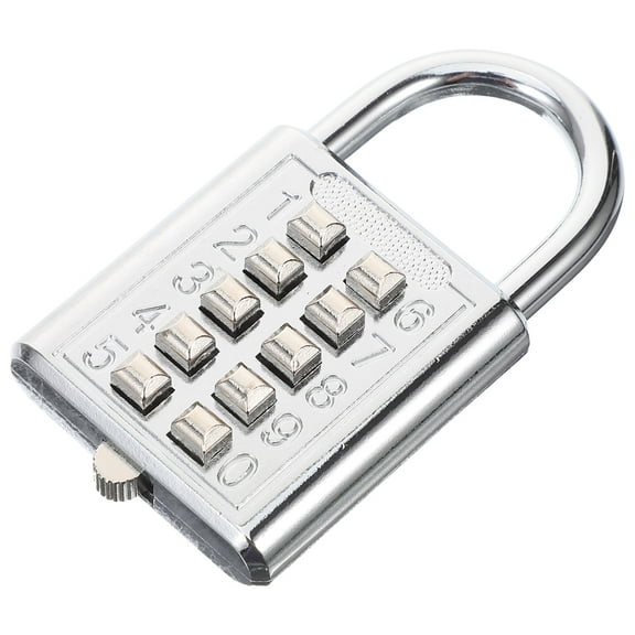 RENACLIPY Metal Combination Lock with Resettable Code, Heavy-Duty Outdoor Padlock for Bikes, Lockers, Gates, and More