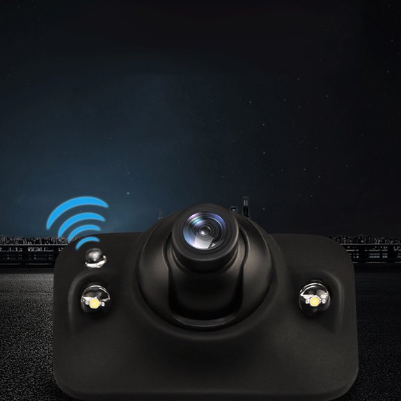 RENACLIPY Backup Camera with Induction LED Light and 90 Degree Vertical Rotation for Car