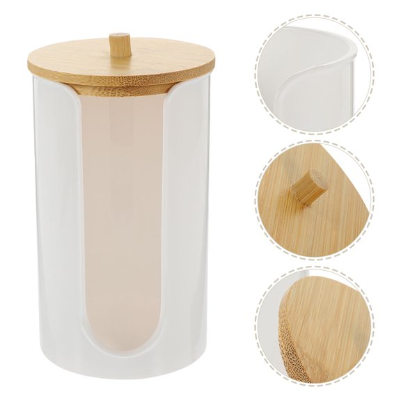 RENACLIPY Bathroom Storage Containers White Plastic Cup Dispenser for Bathroom 1Set