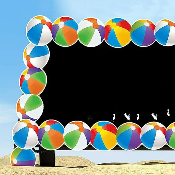 RENACLIPY Multi-Color Beach Bulletin Board Stickers with Copper Paper for Classroom and Party Decor