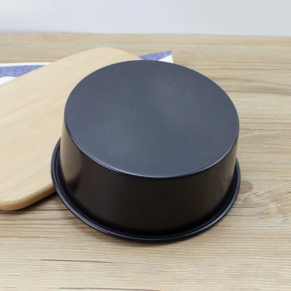 RENACLIPY Black Anodized Round Cake Pan Non Stick Surface for Easy Cheesecake Making