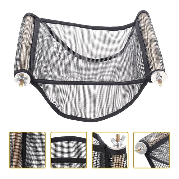 RENACLIPY Black Ferret Hammock Breathable Small Pet Bed for Hamster Guinea Pig Sugar Glider Cage