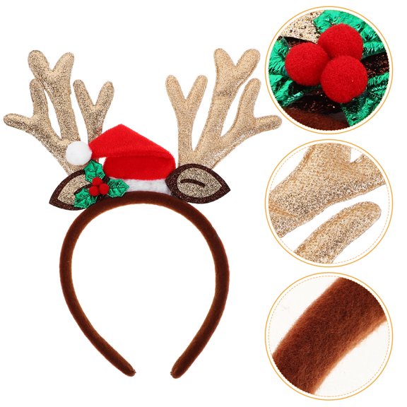 RENACLIPY Happy New Year Headband Party Accessory, Multi Plastic, 1 Piece New Year's Eve Celebration Decoration