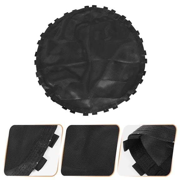 RENACLIPY Black Replacement Mat for Outdoor Trampoline with Heavy Duty Mesh Fabric