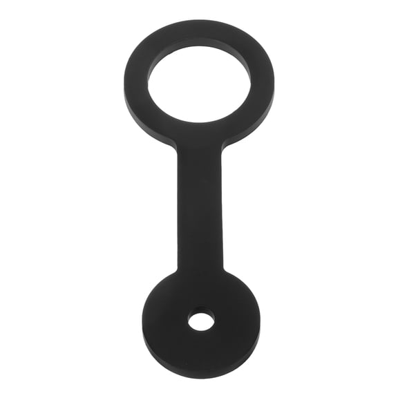 RENACLIPY Black Silicone Rv Bathroom Door Latch Strap with Adjustable Fit and Easy Installation