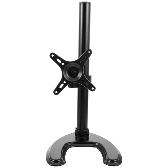 RENACLIPY Black TV Base Pedestal Stand with Rotating Feature for Secure and Adjustable TV Support