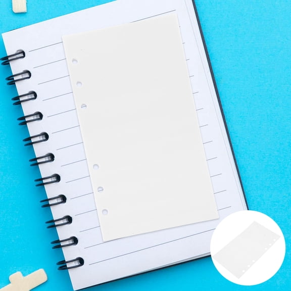 RENACLIPY Blank Release Paper Binder Refills Double Side A6 White Sheets for Sticker Organization