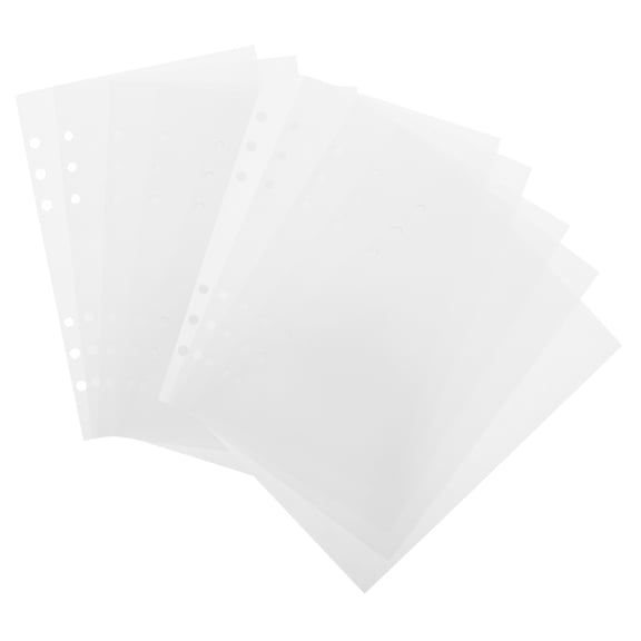 RENACLIPY Double-Sided White Sticker Binder Insert Sheets, Reusable Release Paper for 6-Ring Binders, Organize and Protect Stickers