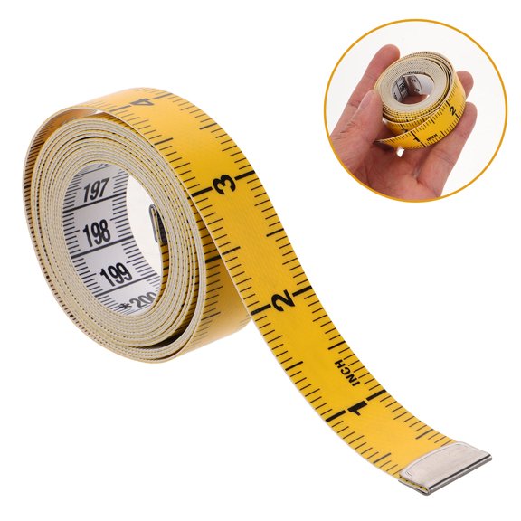 RENACLIPY Body Measuring Tape for Accurate Measurement Height Tape Measure Yellow 1Set